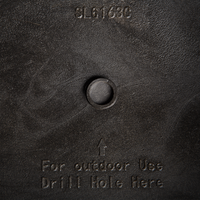 Vaso per piante alto in pietra marrone 40 x 40 x 81 cm Fioriera per interni ed esterni