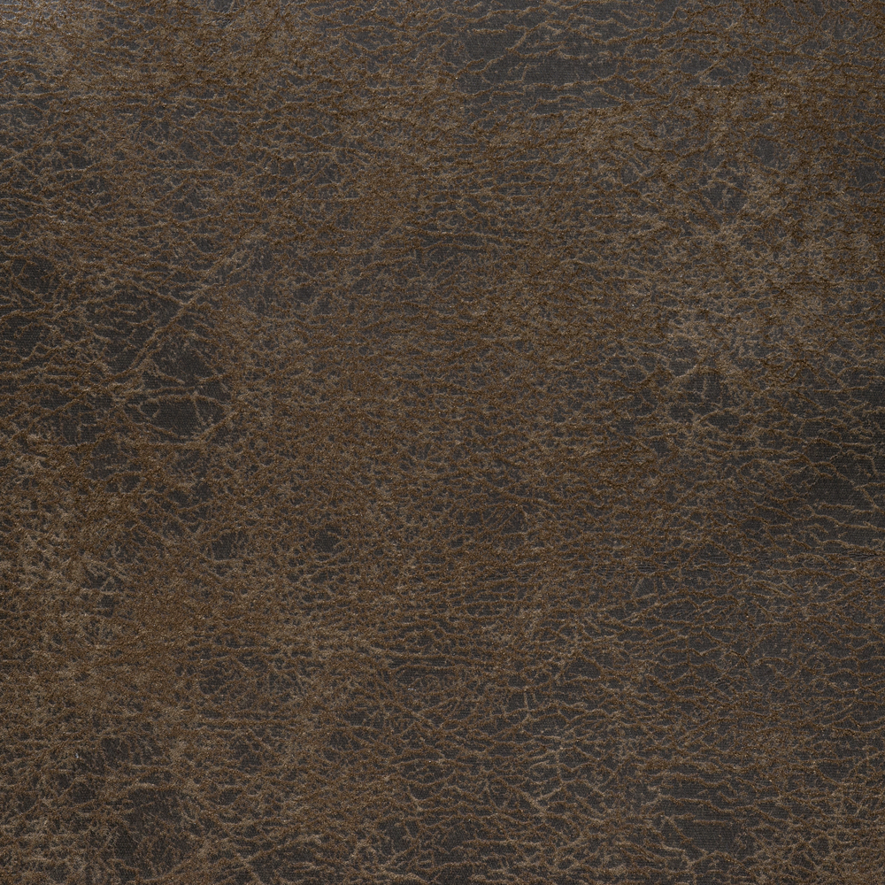 Sedia da pranzo con gambe in legno imbottite in ecopelle marrone