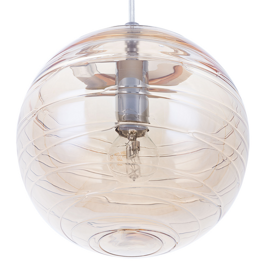 Lampada a Sospensione lampadario a Globo Moderno in Vetro Colorato dorato