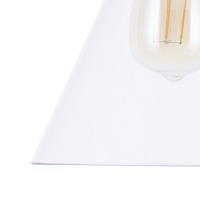 Lampada a Sospensione lampadario Industriale in Metallo Ottone Vetro Trasparente