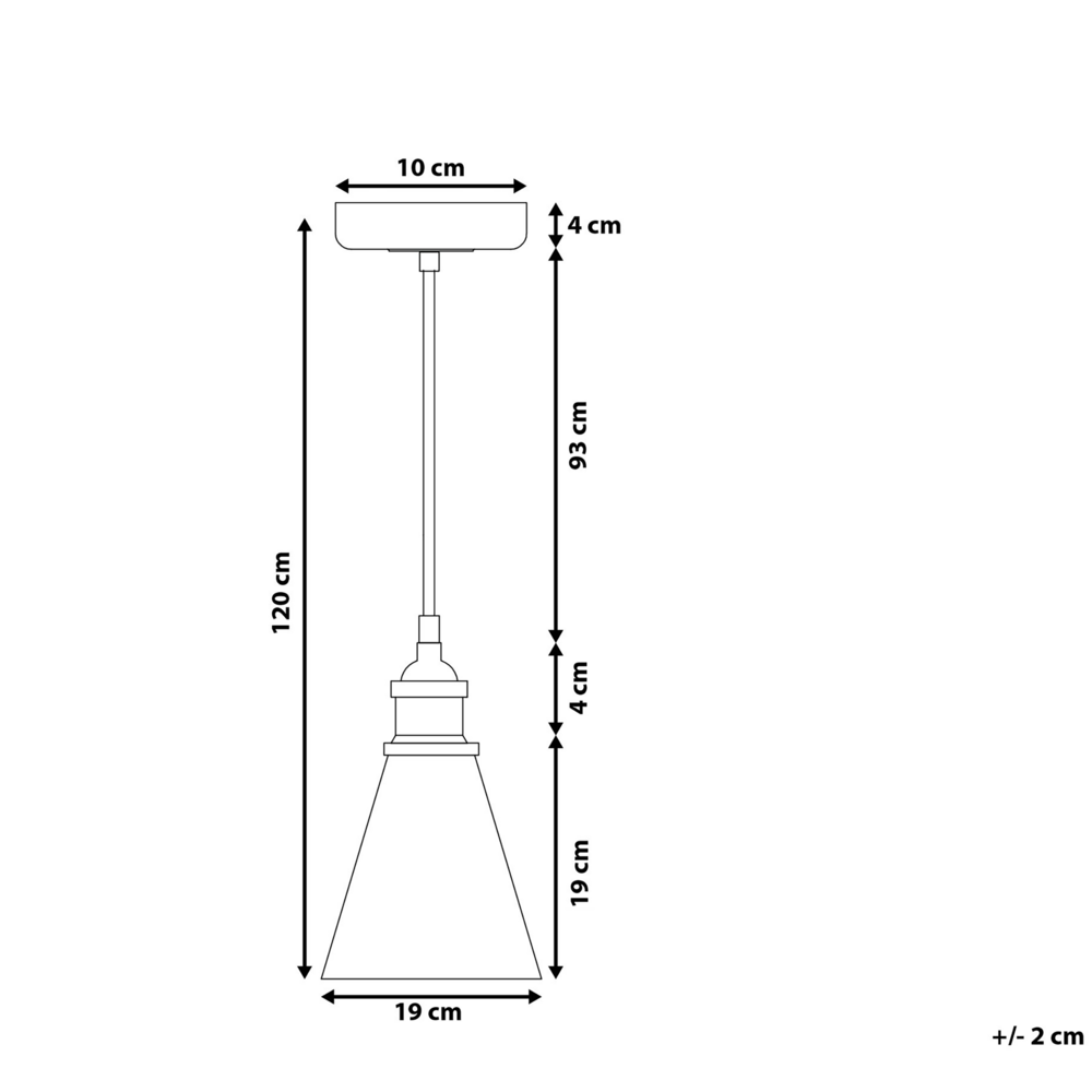 Lampada a Sospensione lampadario Industriale in Metallo Ottone Vetro Trasparente
