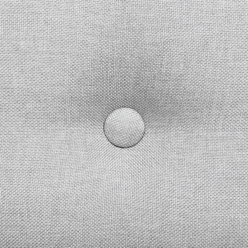 Divano Letto Grigio Chiaro 3 Posti Seduta Con Bottoni Click Clack