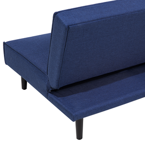 Divano Letto Blu 3 Posti Seduta Con Bottoni convertibile Click Clack