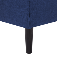 Divano Letto Blu 3 Posti Seduta Con Bottoni convertibile Click Clack