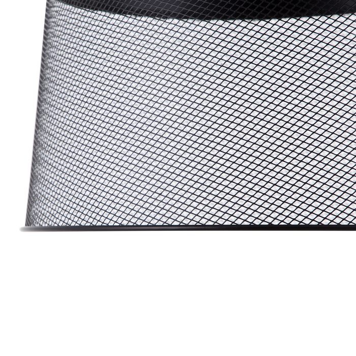 Lampada a Sospensione lampadario di Design Industriale Vintage in Rete Metallica Nera