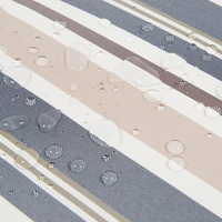 Cuscino per sdraio da giardino Cuscino per schienale in poliestere blu e beige Design moderno Cuscino per esterni