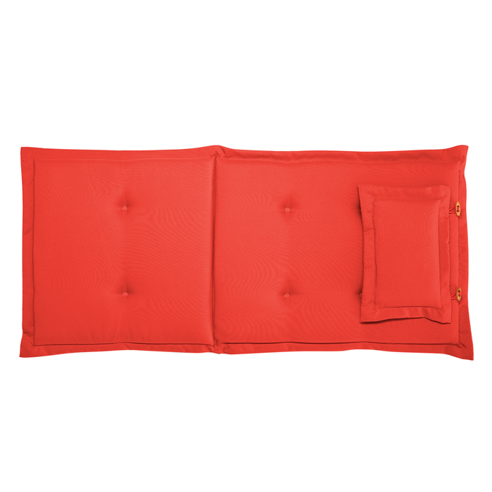 Cuscino per sedia da giardino Cuscino per schienale in poliestere rosso Design moderno Cuscino per esterni