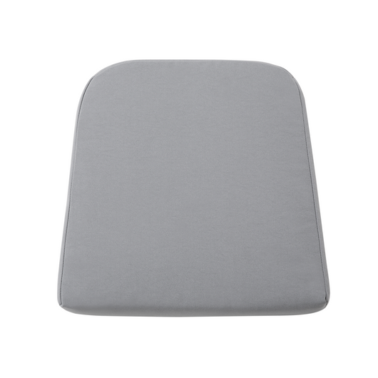 Set di 8 copricuscini per sedili in tessuto grigio per sedie da giardino 47 x 47 x 10 cm