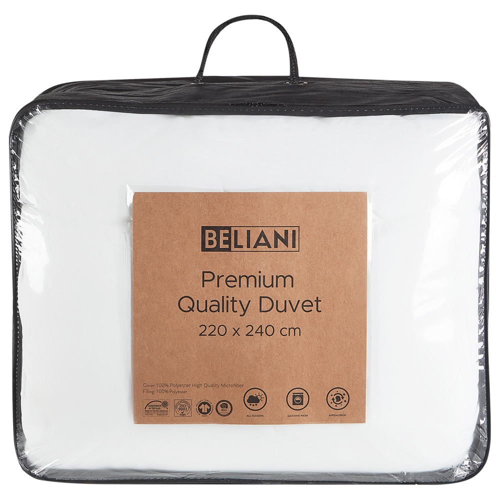 Piumino Imbottitura in microfibra di poliestere 220 x 240 cm per chi soffre di allergie