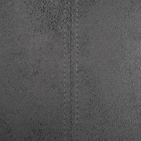 Chaise longue grigia con bottoni in finta pelle scamosciata moderna