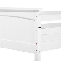 Letto a castello letto doppio in legno di pino bianco singola misura 90 x 200 per bambini in cameretta