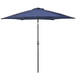 Ombrellone da giardino in tessuto blu navy 230 cm resistente agli agenti atmosferici
