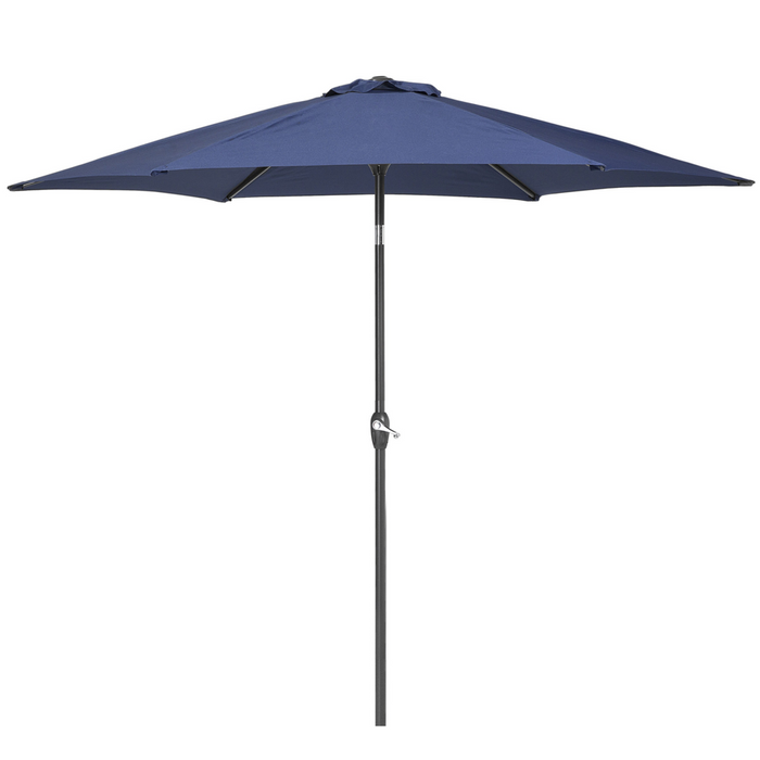 Ombrellone da giardino in tessuto blu navy 230 cm resistente agli agenti atmosferici