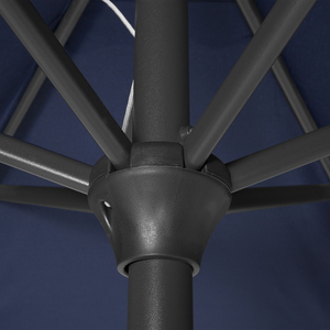 Ombrellone da giardino in tessuto blu navy 230 cm resistente agli agenti atmosferici