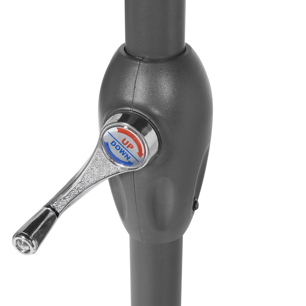 Ombrellone da giardino in tessuto blu navy 230 cm resistente agli agenti atmosferici