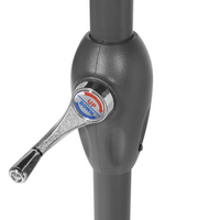 Ombrellone da giardino in tessuto blu navy 230 cm resistente agli agenti atmosferici