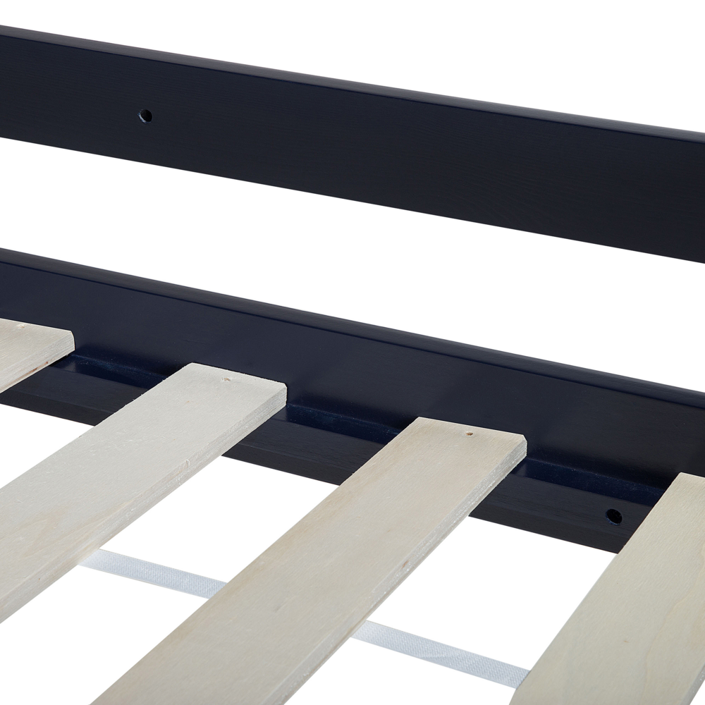 Letto a castello letto doppio in legno di pino blu scuro Single Size 90 x 200 di altezza per bambini cameretta