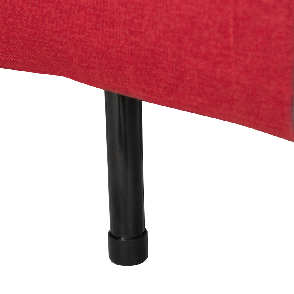 Divano letto con rivestimento in tessuto rosso poltrona letto singola pieghevole