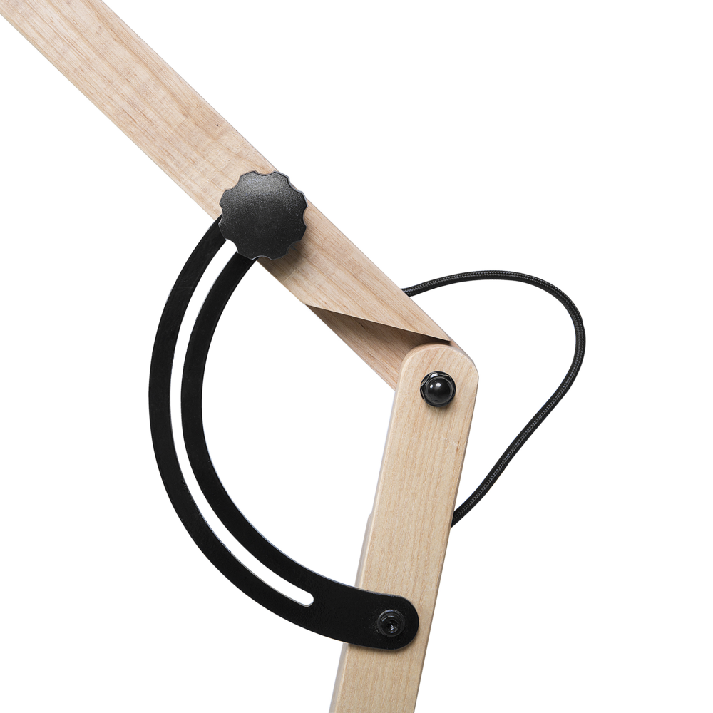 Lampada da Terra Colore Nero Metallo 175 cm Orientabile Industriale