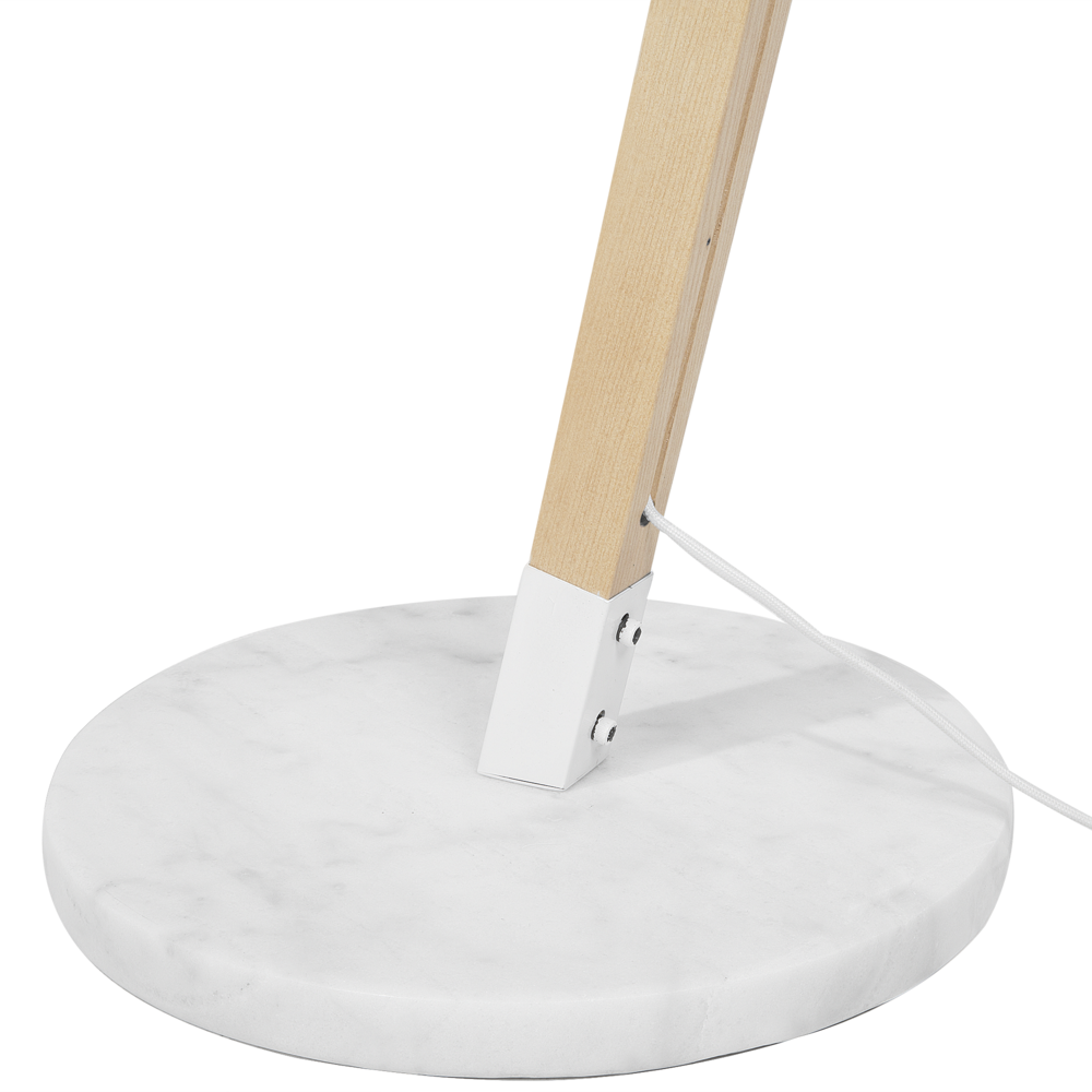 Lampada da Terra Colore Bianco Metallo 175 cm Orientabile Industriale