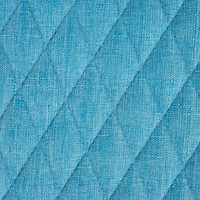 Set di 2 sedie da pranzo con rivestimento in tessuto blu stile eclettico glamour