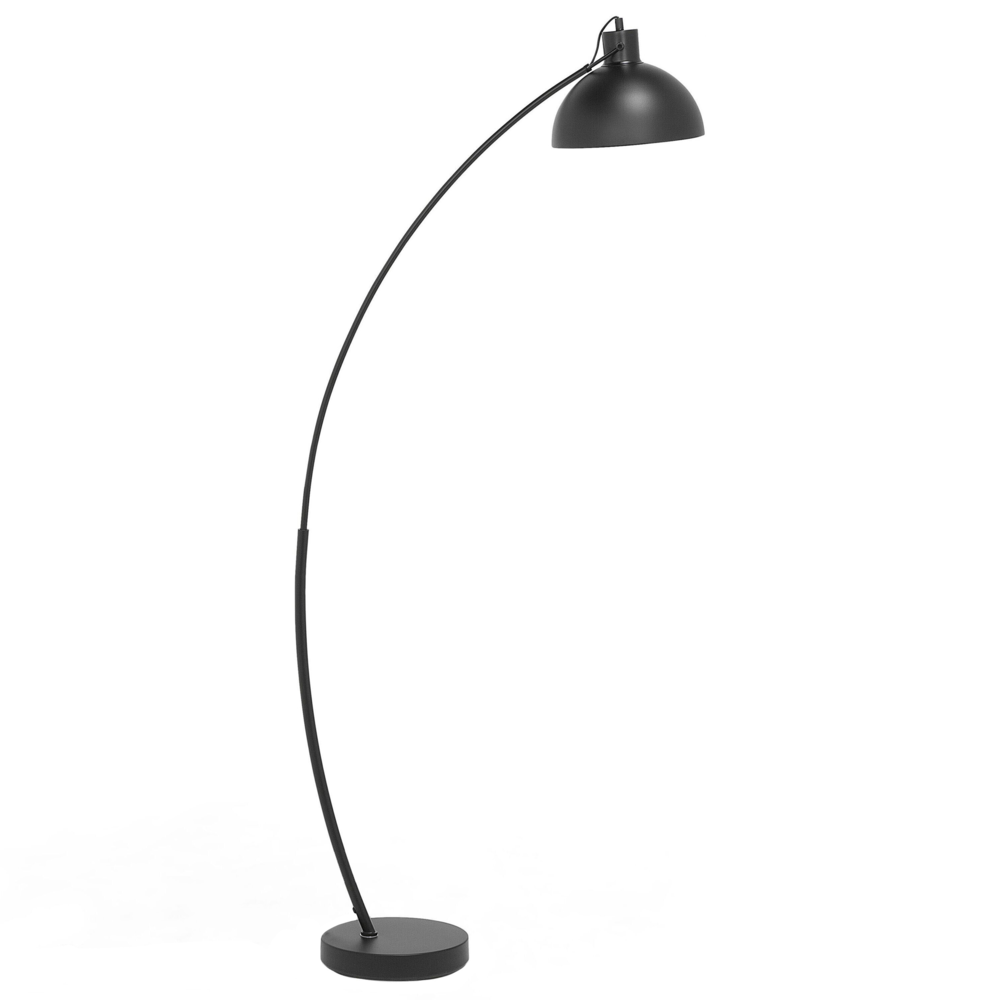 Lampada da Terra Colore Nero Metallo 155 cm Paralume Orientabile Industriale