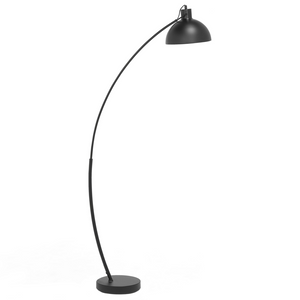 Lampada da Terra Colore Nero Metallo 155 cm Paralume Orientabile Industriale