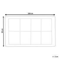 Coprimaterasso Bianco Microfibra Singolo 90 x 200 cm Profondità 2,5 cm