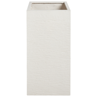 Vaso da Fiori Quadrato Beige chiaro 40x40x77 cm resistente ai raggi UV beige