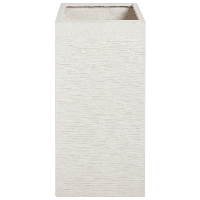 Vaso da Fiori Quadrato Beige chiaro 40x40x77 cm resistente ai raggi UV beige