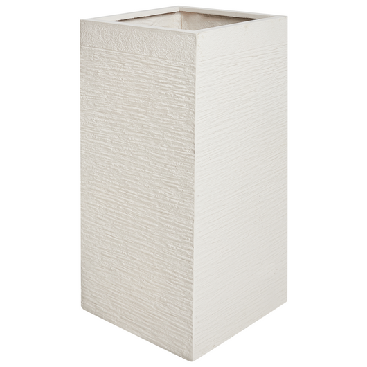 Vaso da Fiori Quadrato Beige chiaro 40x40x77 cm resistente ai raggi UV beige