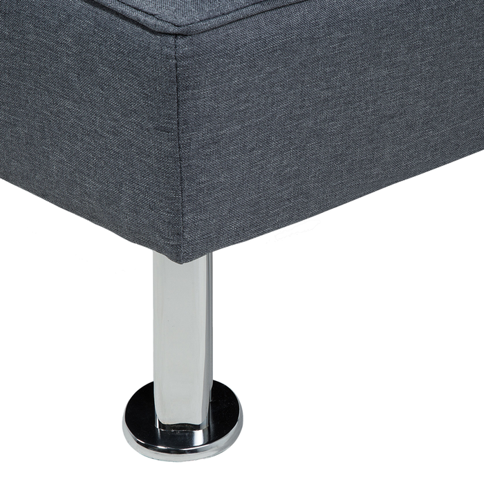 Divano letto grigio scuro 3 posti tavolo a ribalta Click Clack