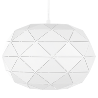 Lampada a Sospensione Elementi in Metallo Bianco Forma Globo 1 Luce Moderna