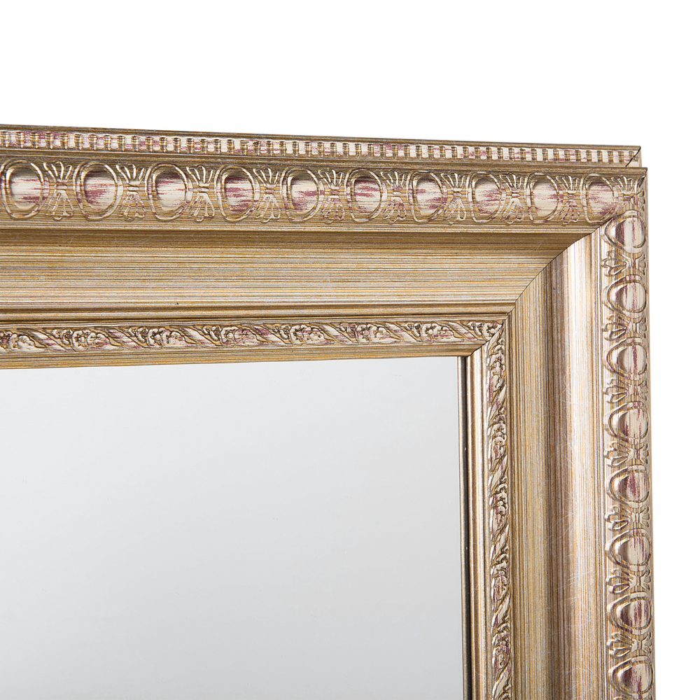 Specchio da terra dorato Argento 51 x 141 cm Cornice rettangolare Decorazione del pavimento Soggiorno Camera da letto Comò