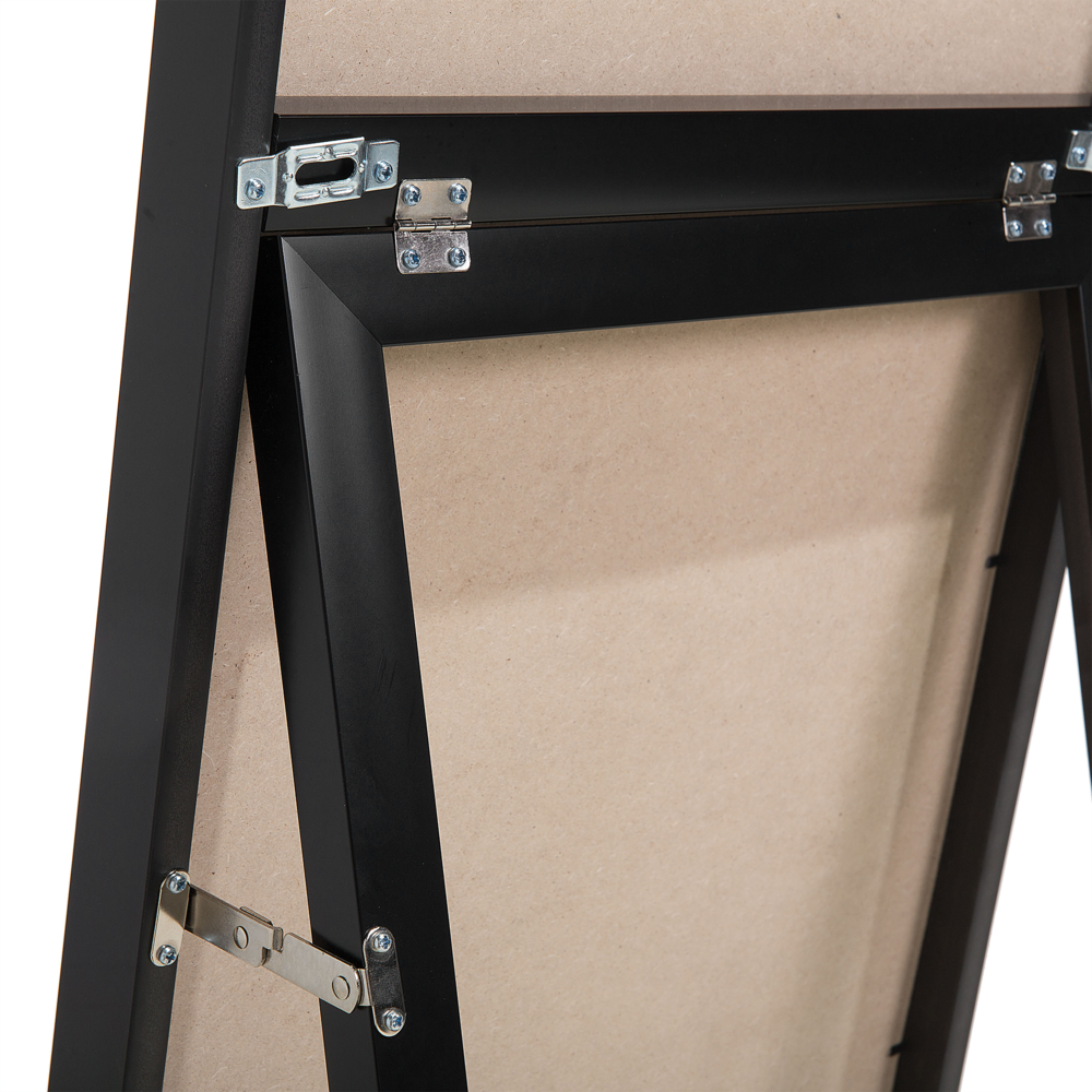 Specchio da terra Nero rettangolare 40 x 140 cm soggiorno bagno