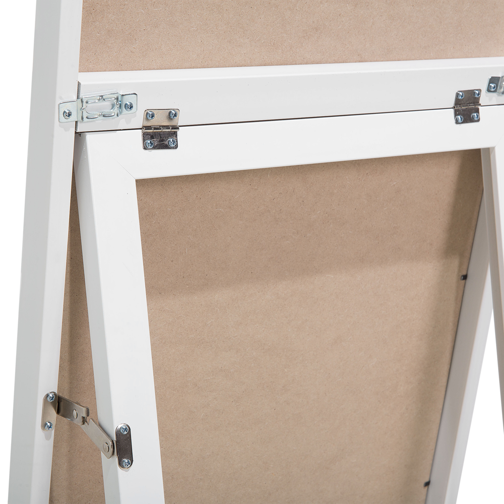 Specchio da terra bianco rettangolare 40 x 140 cm soggiorno bagno camera da letto