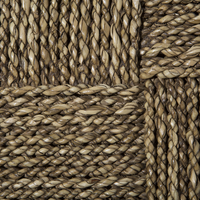 Tavolino in legno chiaro teak con poggiapiedi in alghe stile rustico grezzo