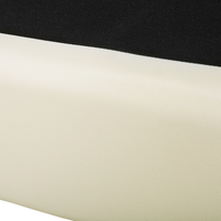 Poltrona Club Chair Beige Rivestimento in pelle crosta Gambe cromate Design retrò