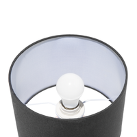 Lampada da Tavolo Paralume Nero Industrial Struttura a gabbia Rame