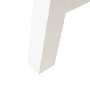 Tavolo da pranzo da giardino chiaro piano in legno gambe bianche 170 x 80 cm rustico giardino di campagna per esterni interni