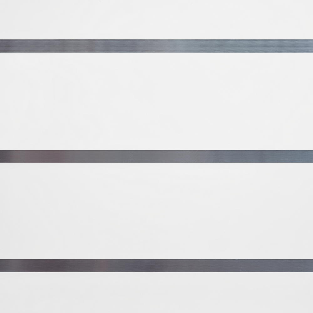 Tavolo da pranzo in legno bianco lucido con piano in vetro 90 x 180/220 cm alto piedistallo allungabile moderno