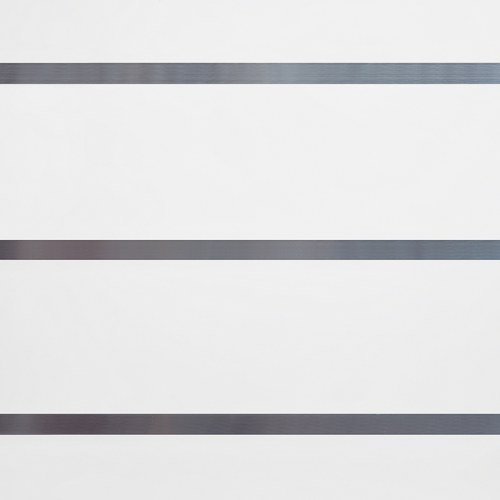 Tavolo da pranzo in legno bianco lucido con piano in vetro 90 x 180/220 cm alto piedistallo allungabile moderno