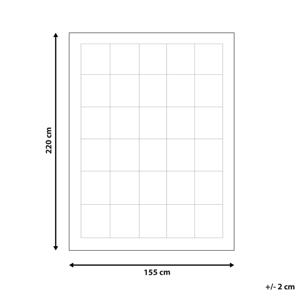 Piumino cotone poliestere imbottitura 155 x 200 cm per chi soffre di allergie