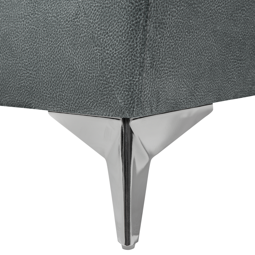 Divano a 2 posti grigio con rivestimento in testa di chiodo soggiorno