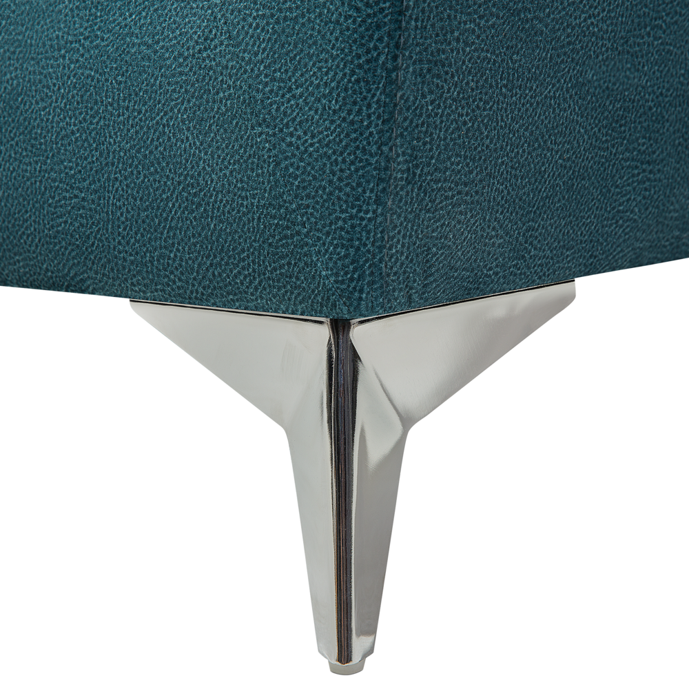 Divano a 2 posti con trapuntatura del pannello di rivestimento della testa del chiodo blu verde acqua