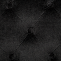 Divano a 3 posti in velluto Nero stile Chesterfield con schienale basso