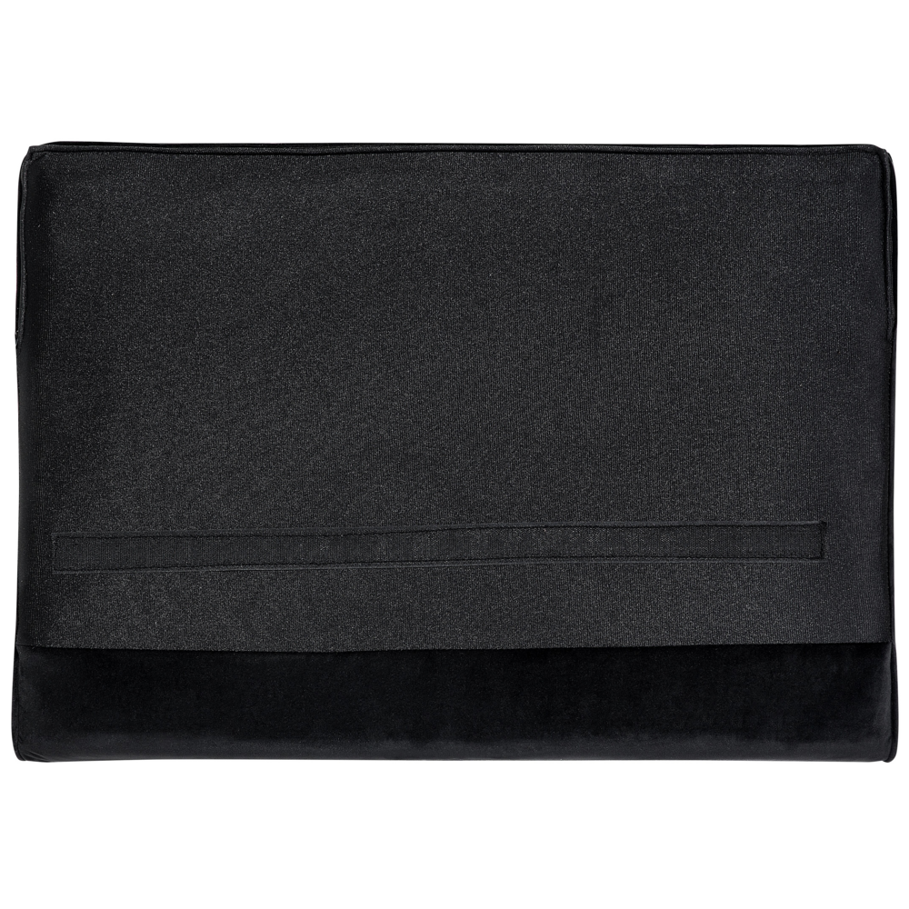 Divano a 3 posti in velluto Nero stile Chesterfield con schienale basso