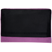 Divano a 3 posti in velluto viola stile Chesterfield con schienale basso