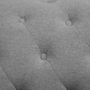 Divano Chesterfield a 3 posti grigio chiaro capitonnè sofà soggiorno