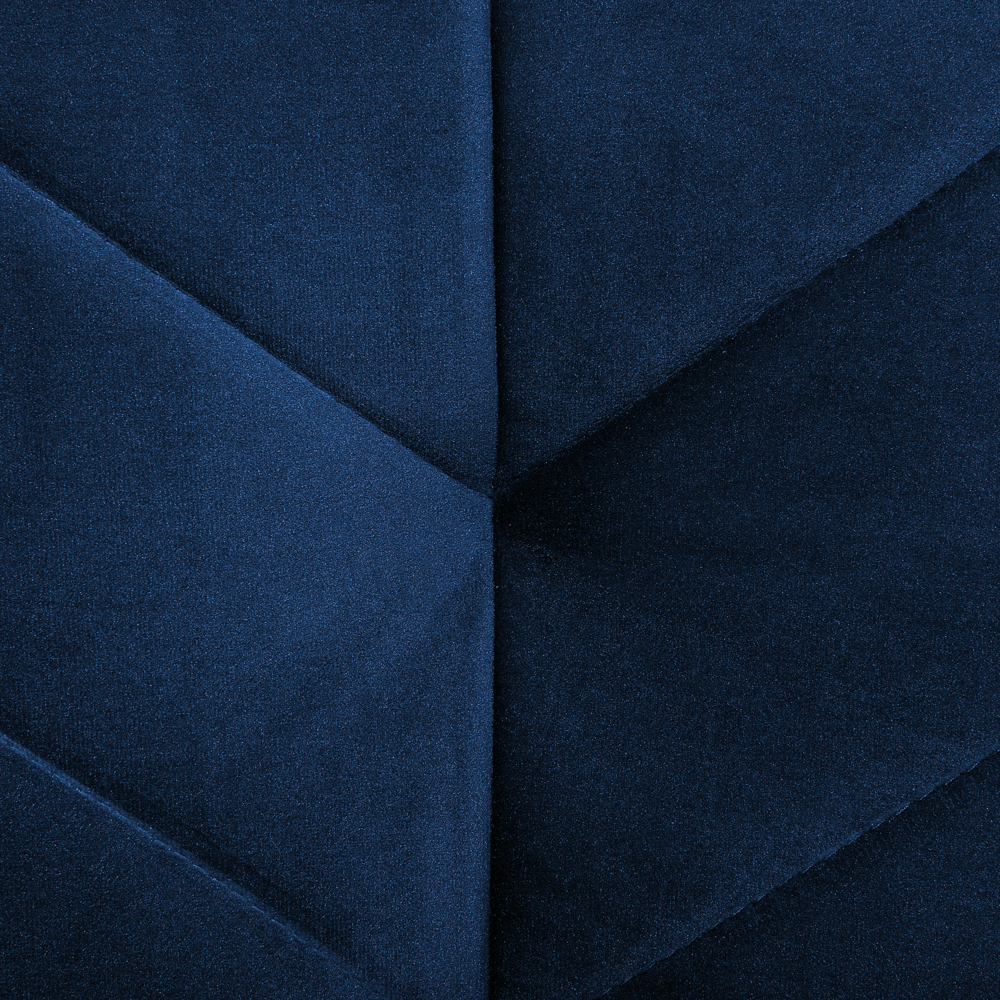 Divano Letto Tessuto Velluto Blu Navy Soggiorno Moderno 3 Posti Gambe In Legno Braccio A Pista